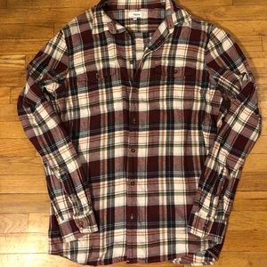 Sonoma Big & Tall Plaid Flannel Button Down Sz XLT